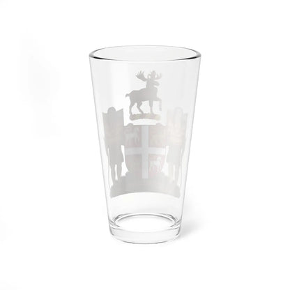 Coat of Arms of Newfoundland and Labrador (Spain) (Coat of Arms) Pint Glass 16oz - Go Mug Yourself