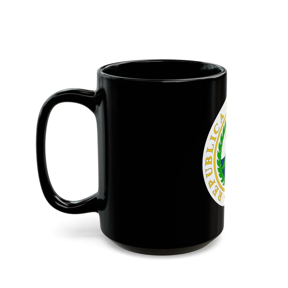 Coat of arms of Nicaragua (1854) - Black Coffee Mug-Go Mug Yourself