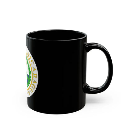 Coat of arms of Nicaragua (1854) - Black Coffee Mug-Go Mug Yourself