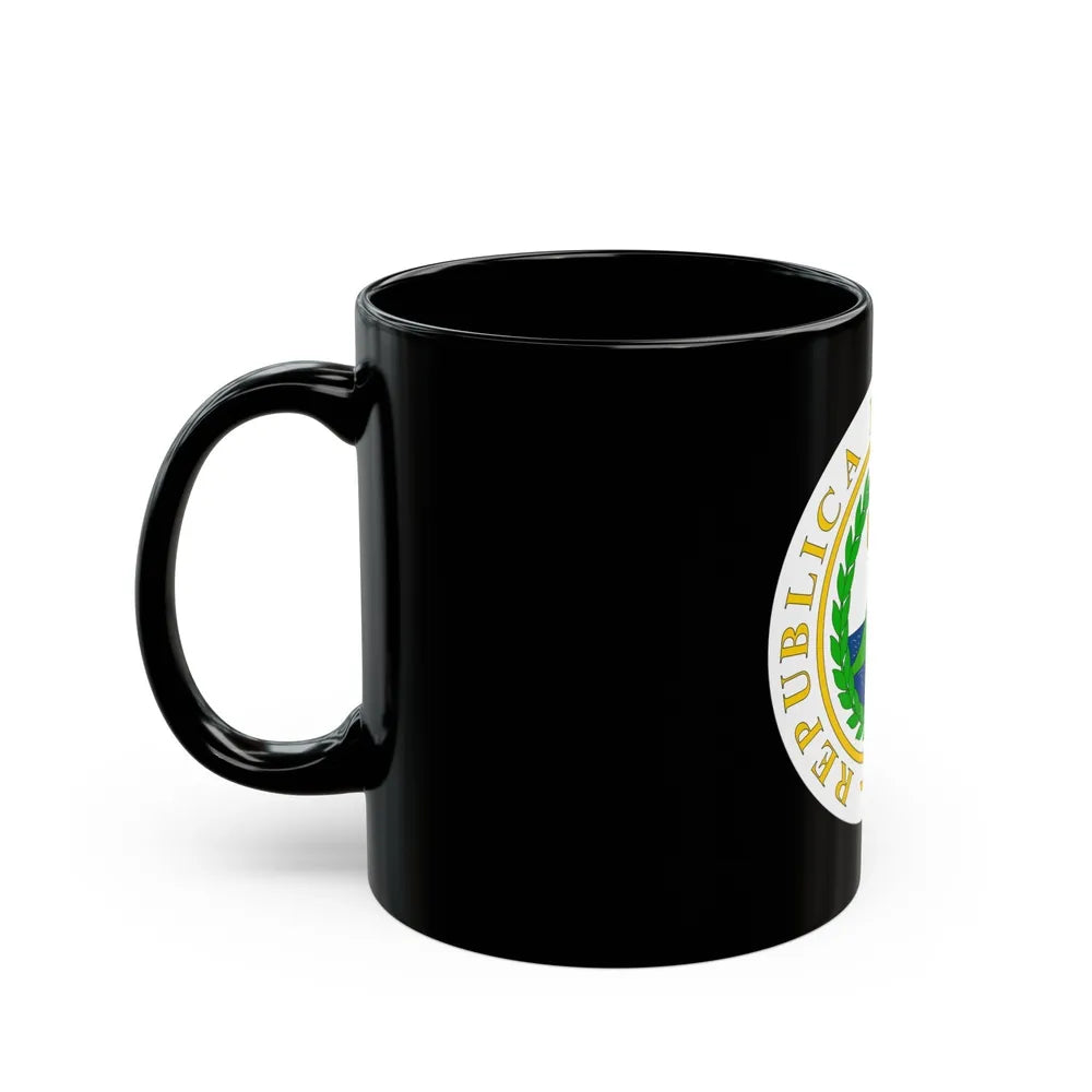 Coat of arms of Nicaragua (1854) - Black Coffee Mug-Go Mug Yourself