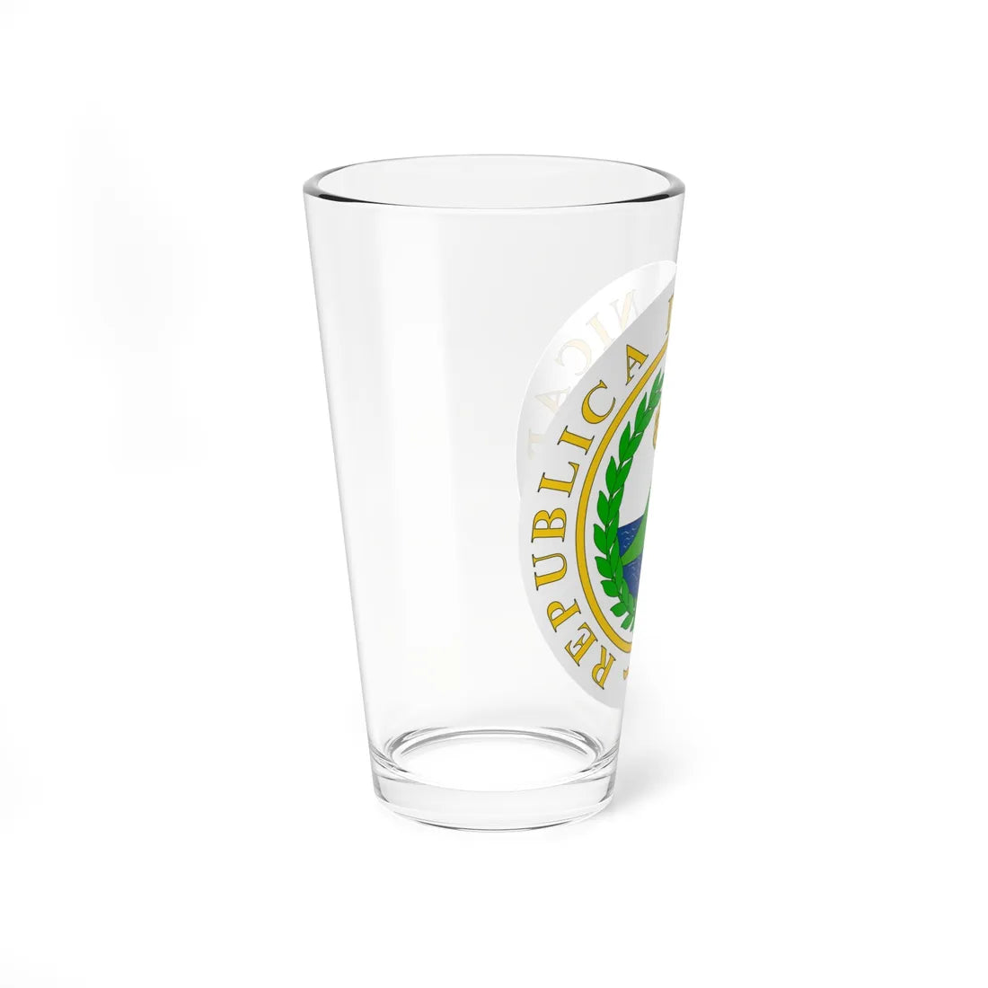 Coat of arms of Nicaragua 1854 (Nicaragua) (Coat of Arms) Pint Glass 16oz - Go Mug Yourself
