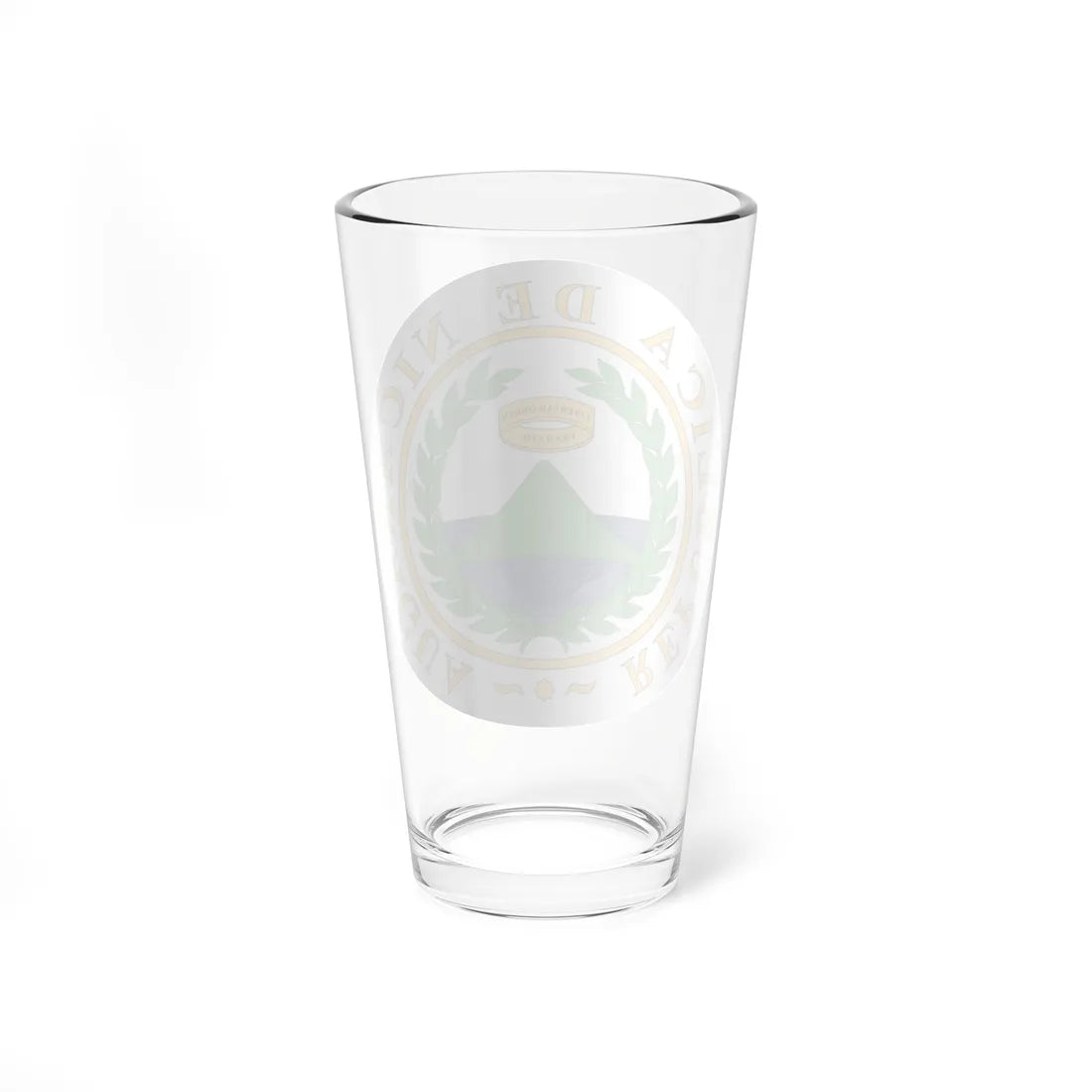 Coat of arms of Nicaragua 1854 (Nicaragua) (Coat of Arms) Pint Glass 16oz - Go Mug Yourself