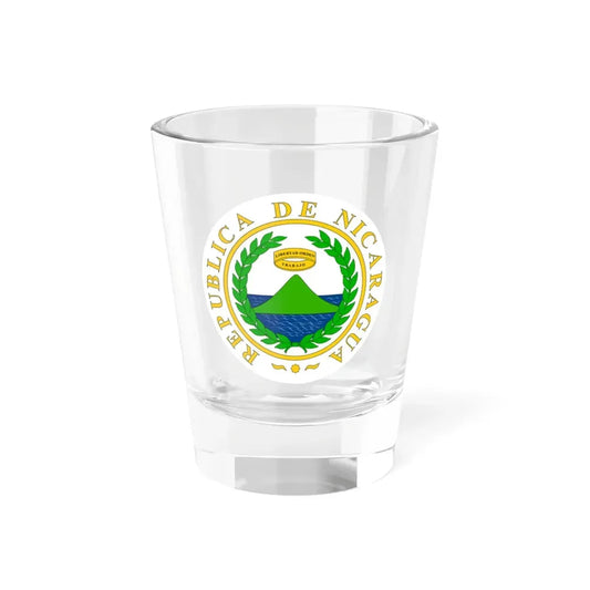 Coat of arms of Nicaragua (1854) - Shot Glass 1.5oz 1.5oz - Go Mug Yourself