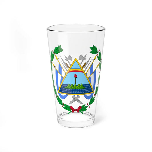 Coat of arms of Nicaragua 1896-1908 (Nicaragua) (Coat of Arms) Pint Glass 16oz 16oz - Go Mug Yourself