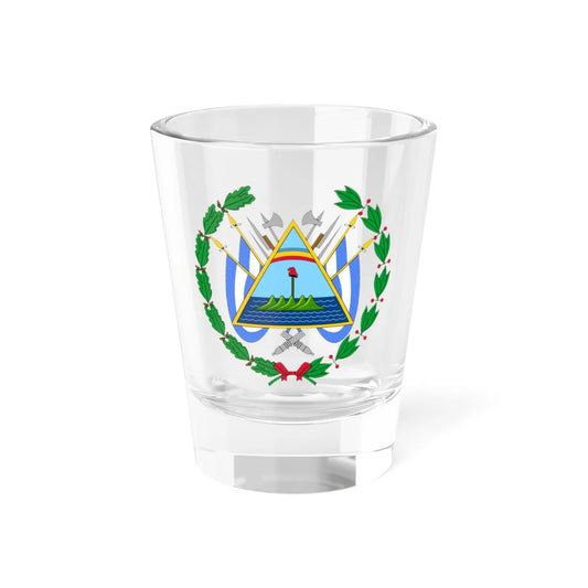 Coat of arms of Nicaragua 1896-1908 (Nicaragua) (Coat of Arms) Shot Glass 1.5oz 1.5oz - Go Mug Yourself