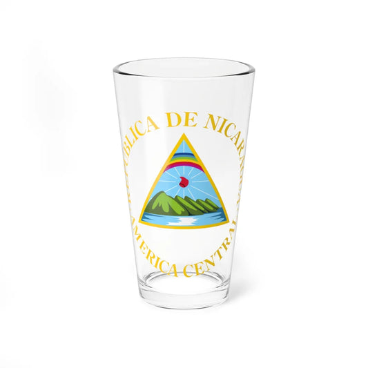 Coat of arms of Nicaragua 1908-1971 (Nicaragua) (Coat of Arms) Pint Glass 16oz 16oz - Go Mug Yourself