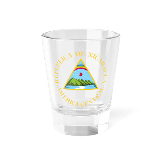 Coat of arms of Nicaragua 1908-1971 (Nicaragua) (Coat of Arms) Shot Glass 1.5oz 1.5oz - Go Mug Yourself