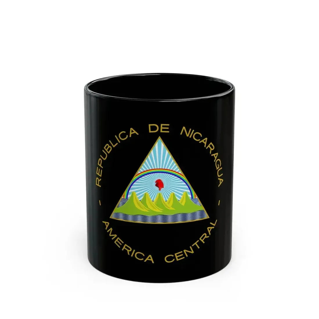 Coat of arms of Nicaragua - Black Coffee Mug 11oz - Go Mug Yourself
