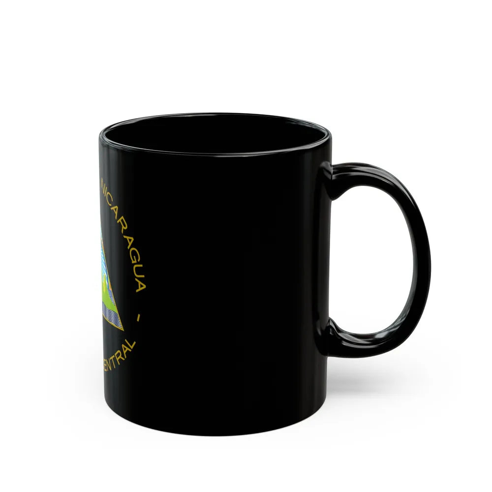 Coat of arms of Nicaragua - Black Coffee Mug-Go Mug Yourself