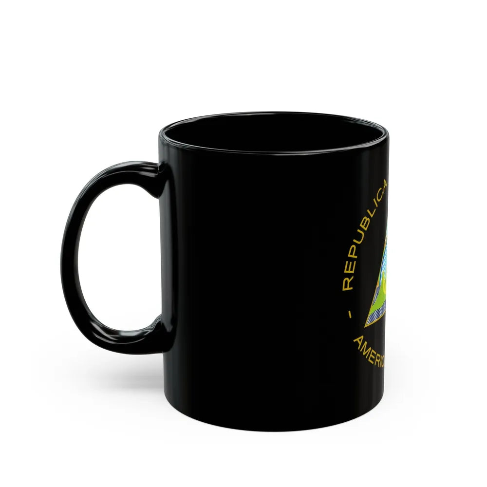 Coat of arms of Nicaragua - Black Coffee Mug-Go Mug Yourself