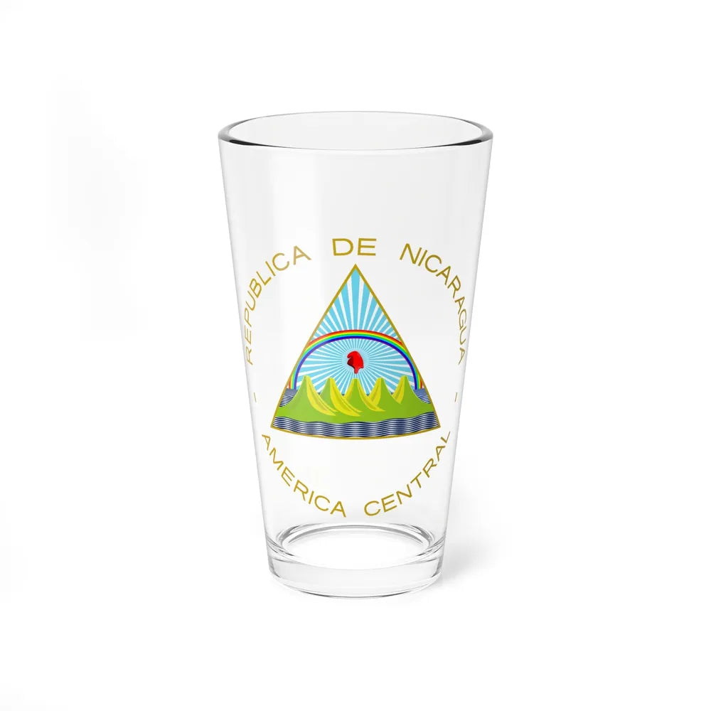 Coat of arms of Nicaragua - Pint Glass 16oz-16oz-Go Mug Yourself