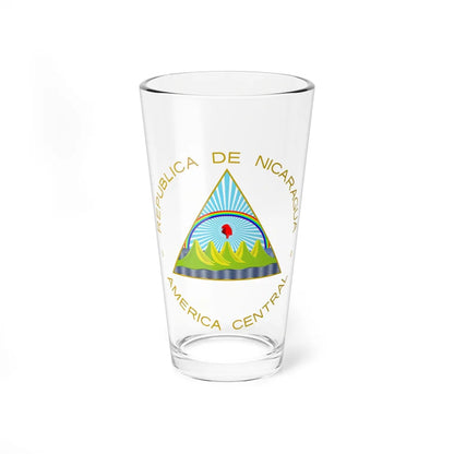 Coat of arms of Nicaragua - Pint Glass 16oz-16oz-Go Mug Yourself