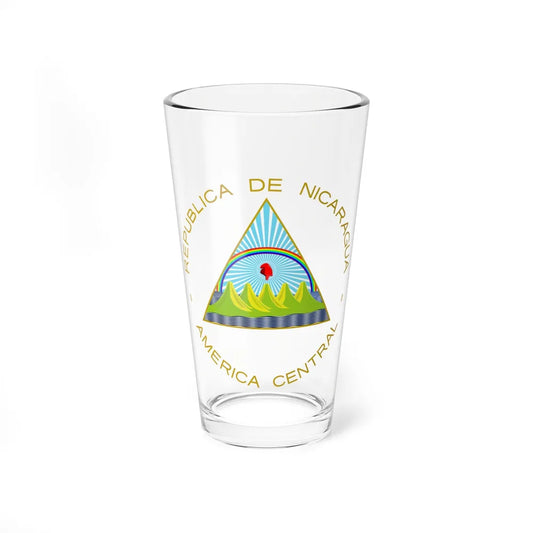 Coat of arms of Nicaragua - Pint Glass 16oz-16oz-Go Mug Yourself