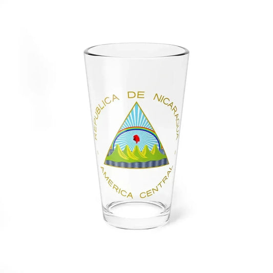 Coat of arms of Nicaragua - Pint Glass 16oz 16oz - Go Mug Yourself