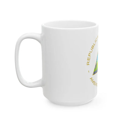 Coat of arms of Nicaragua - White Coffee Mug-Go Mug Yourself