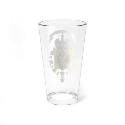 Coat of Arms of Nicholas II of Russia Order of the Seraphim (Russia) (Coat of Arms) Pint Glass 16oz - Go Mug Yourself