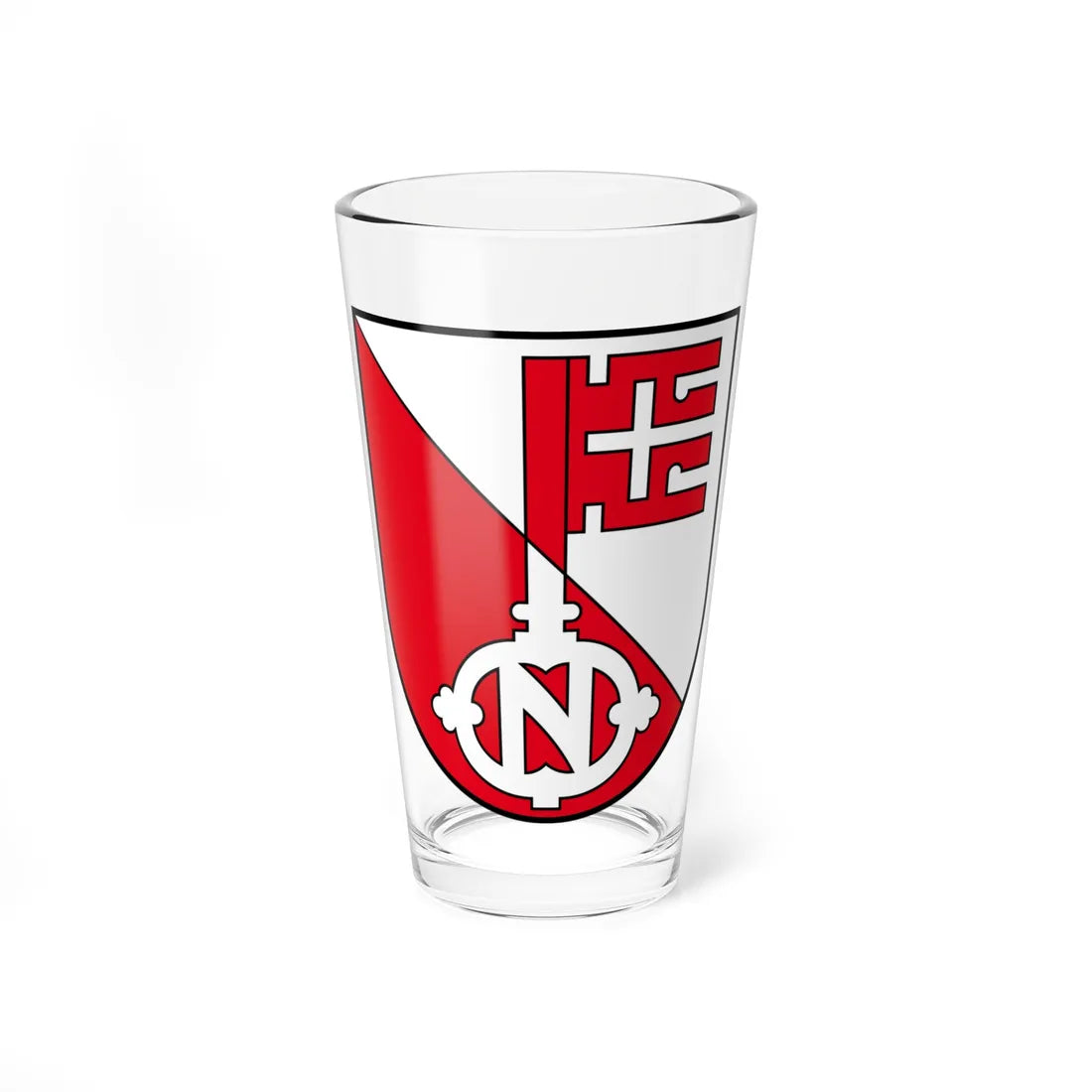 Coat of arms of Niederdorf BL (Switzerland) (Coat of Arms) Pint Glass 16oz 16oz - Go Mug Yourself