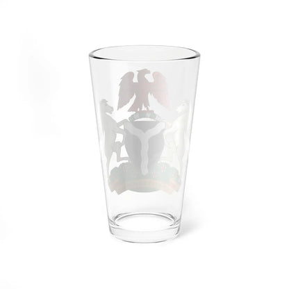Coat of arms of Nigeria (Niger) (Coat of Arms) Pint Glass 16oz - Go Mug Yourself