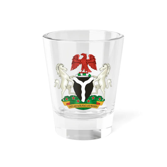 Coat of arms of Nigeria (Niger) (Coat of Arms) Shot Glass 1.5oz 1.5oz - Go Mug Yourself