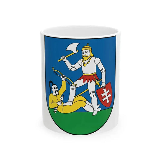 Coat Of Arms Of Nitra Region (Slovakia) White Coffee Mug 11oz - Go Mug Yourself