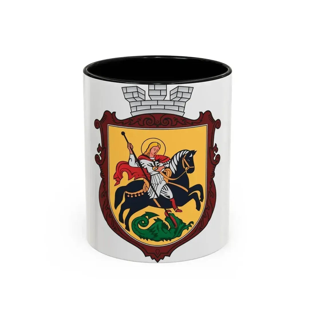 Coat of arms of Nizhyn - Accent Coffee Mug 11oz Black - Go Mug Yourself