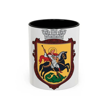 Coat of arms of Nizhyn - Accent Coffee Mug 11oz Black - Go Mug Yourself