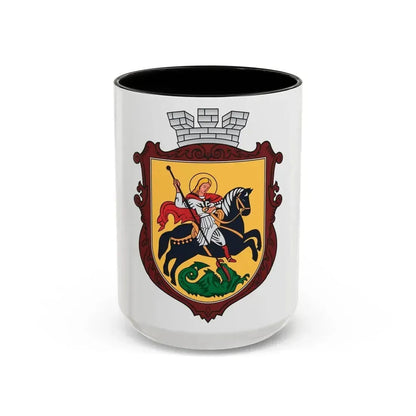 Coat of arms of Nizhyn - Accent Coffee Mug 15oz Black - Go Mug Yourself
