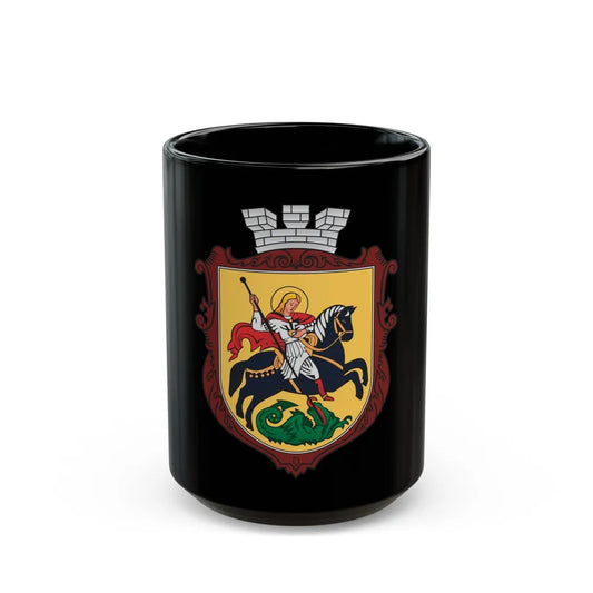 Coat of arms of Nizhyn - Black Coffee Mug-15oz-Go Mug Yourself