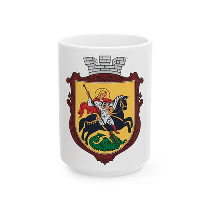 Coat of arms of Nizhyn - White Coffee Mug-15oz-Go Mug Yourself