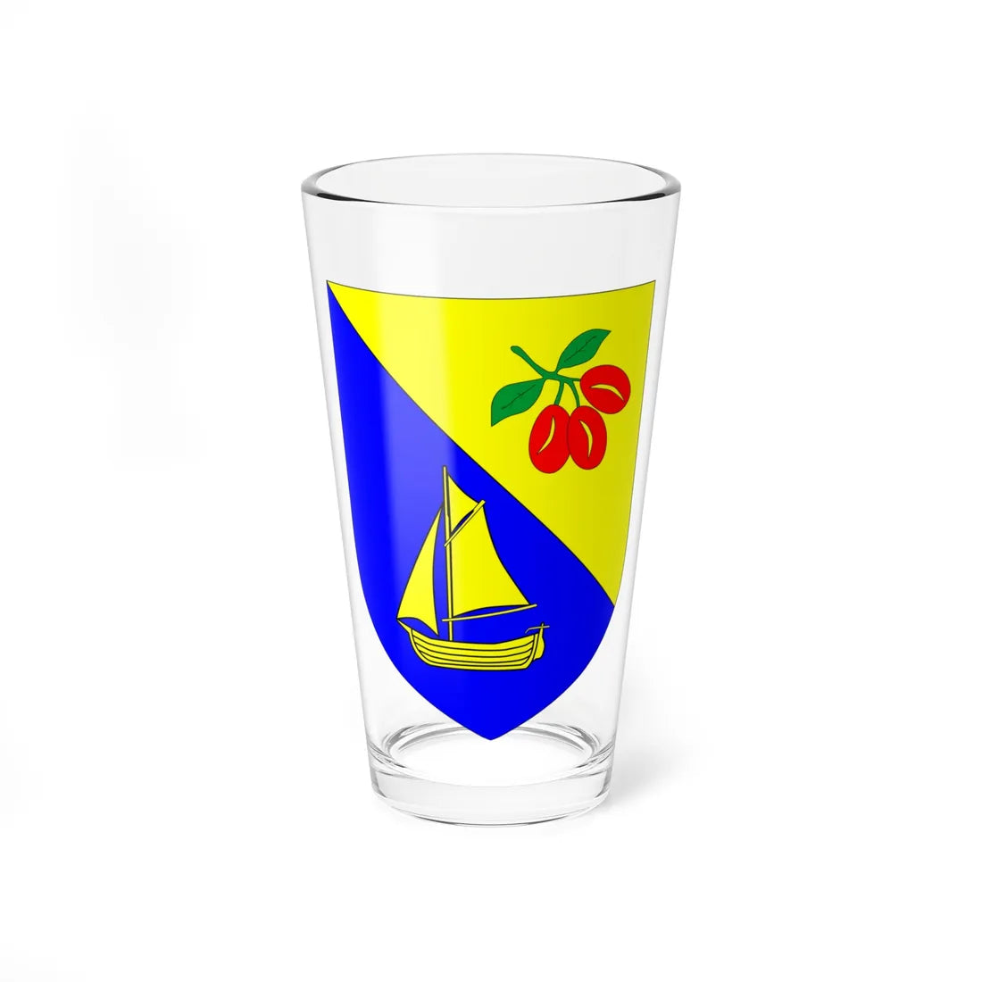 Coat of arms of Noarootsi Parish (Estonia) (Coat of Arms) Pint Glass 16oz 16oz - Go Mug Yourself
