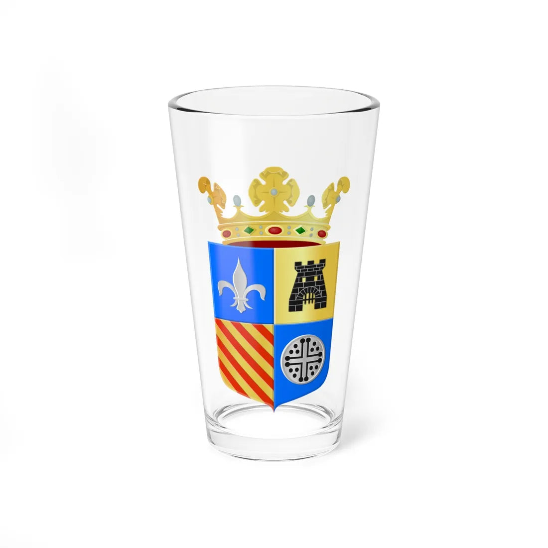 Coat of arms of Noordoostpolder (Netherlands) (Coat of Arms) Pint Glass 16oz 16oz - Go Mug Yourself
