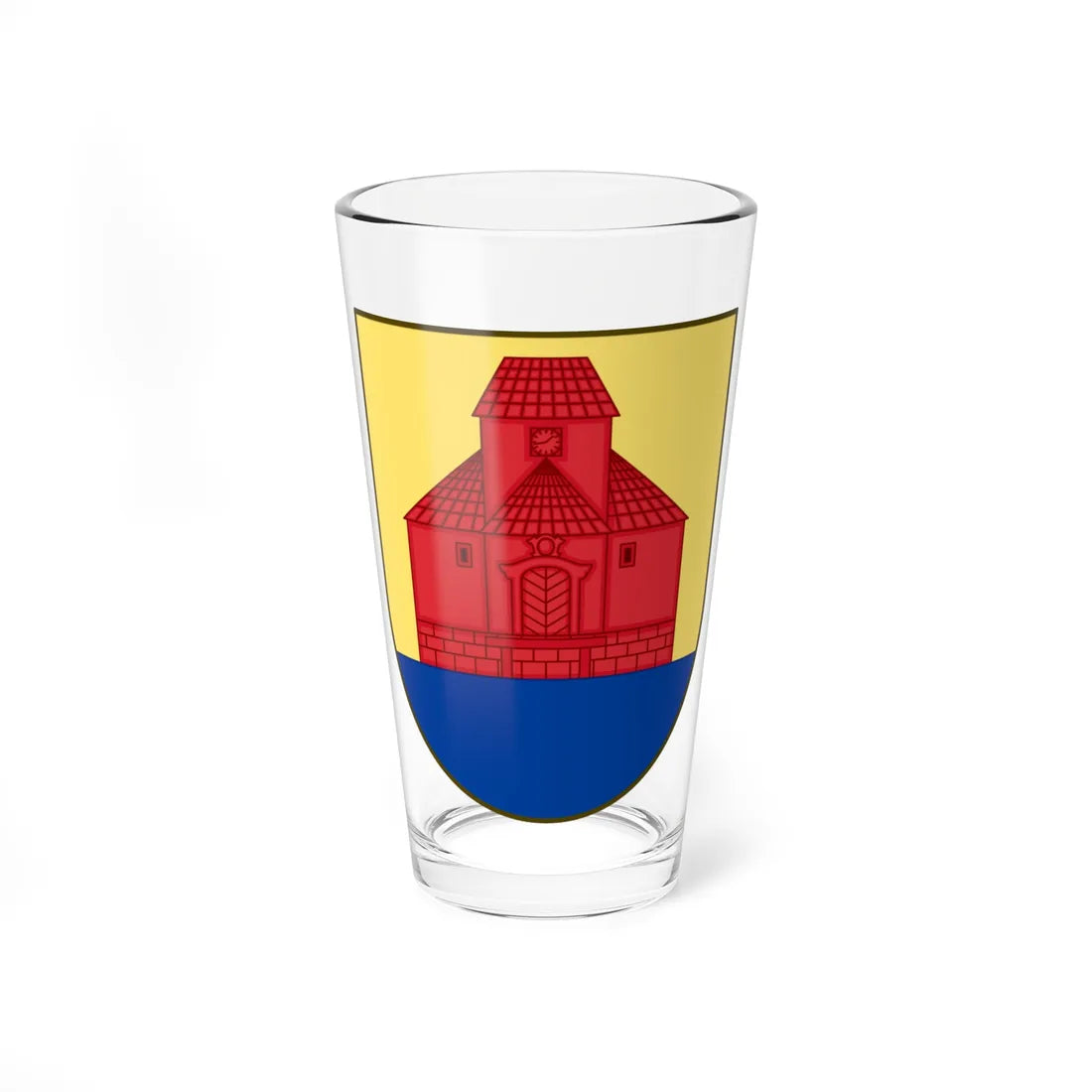 Coat of arms of Nordborg (Denmark) (Coat of Arms) Pint Glass 16oz 16oz - Go Mug Yourself