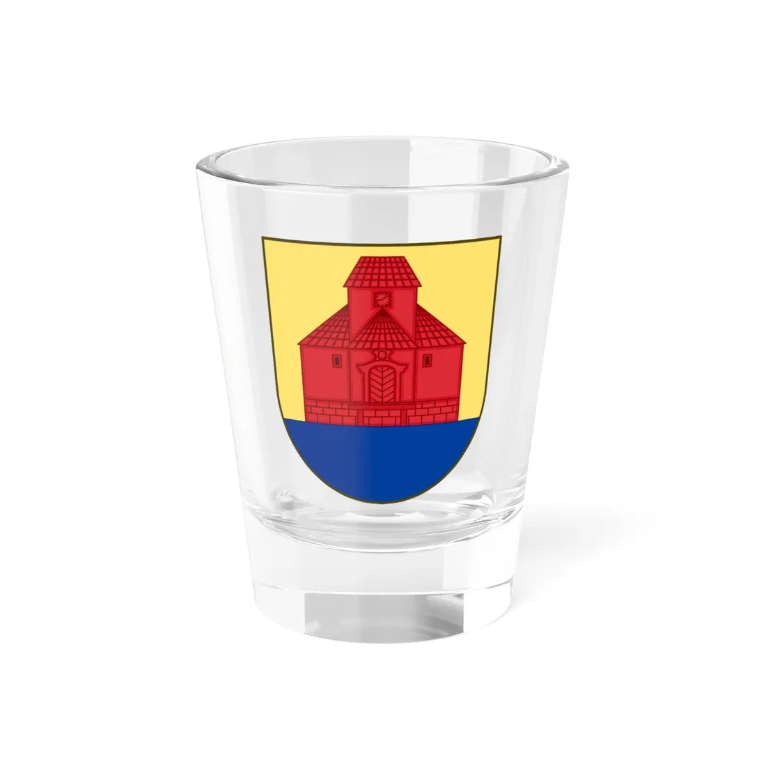 Coat of arms of Nordborg (Denmark) (Coat of Arms) Shot Glass 1.5oz 1.5oz - Go Mug Yourself