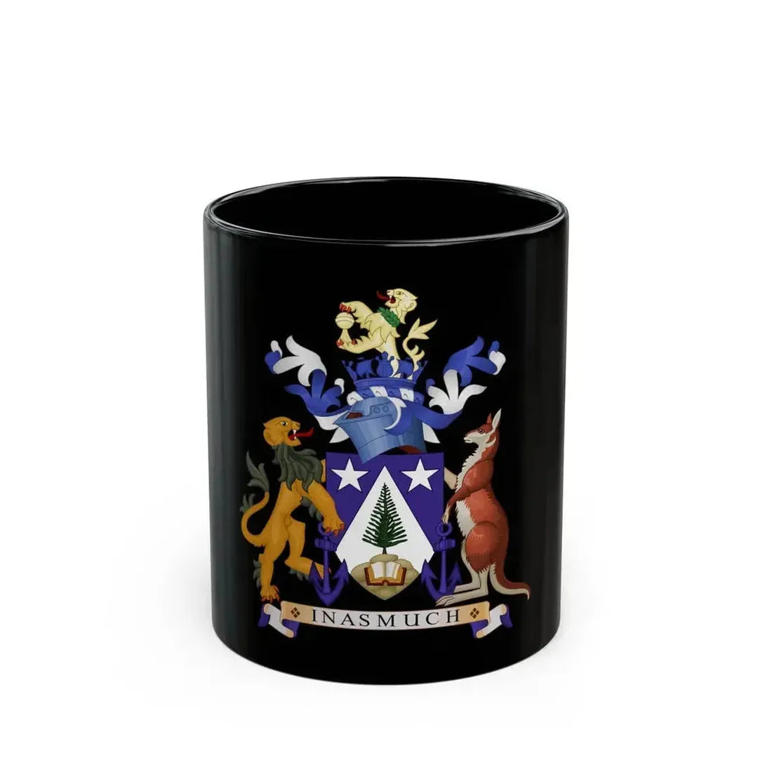 Coat of arms of Norfolk Island - Black Coffee Mug 11oz - Go Mug Yourself