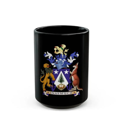 Coat of arms of Norfolk Island - Black Coffee Mug 15oz - Go Mug Yourself