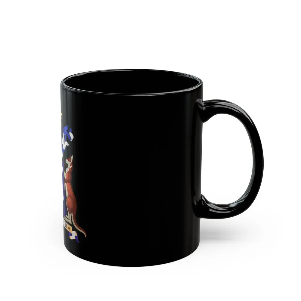 Coat of arms of Norfolk Island - Black Coffee Mug-Go Mug Yourself