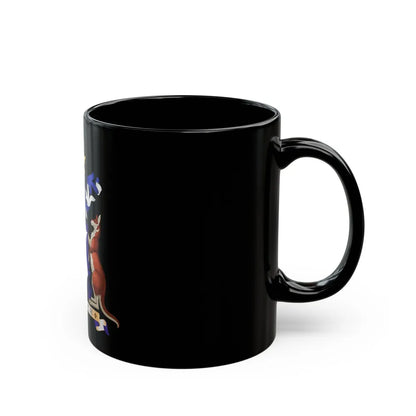 Coat of arms of Norfolk Island - Black Coffee Mug-Go Mug Yourself