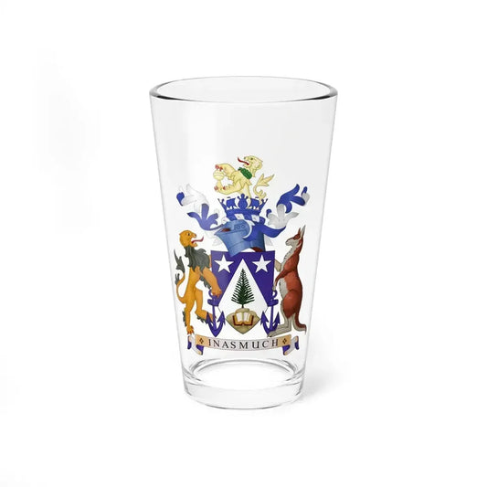 Coat of arms of Norfolk Island - Pint Glass 16oz 16oz - Go Mug Yourself