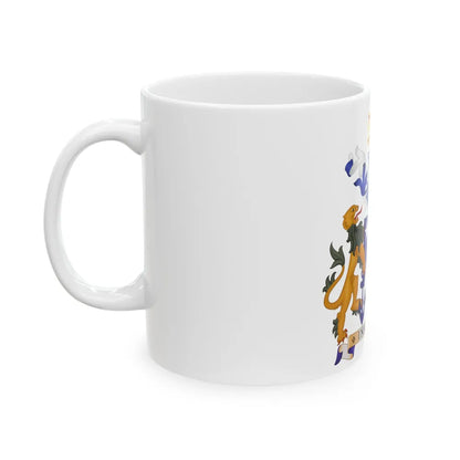 Coat of arms of Norfolk Island - White Coffee Mug-Go Mug Yourself