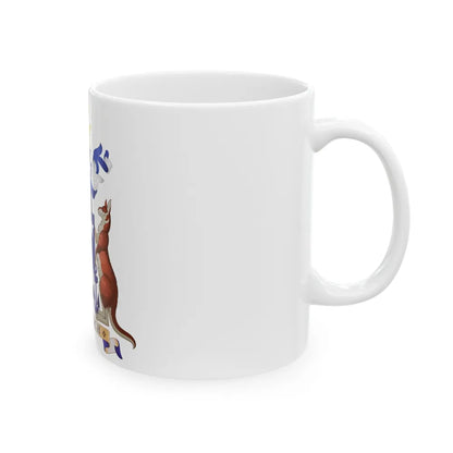 Coat of arms of Norfolk Island - White Coffee Mug-Go Mug Yourself