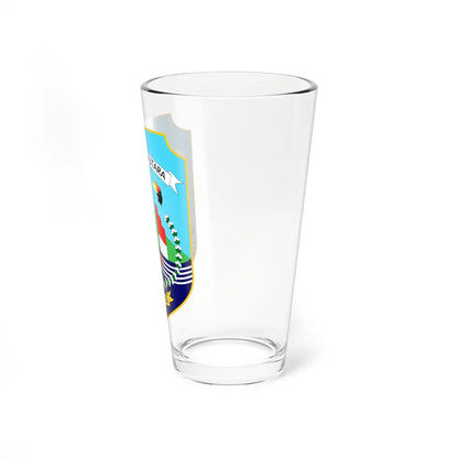Coat of arms of North Kalimantan 2021 version (Indonesia) (Coat of Arms) Pint Glass 16oz - Go Mug Yourself
