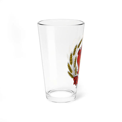 Coat of arms of North Ossetian ASSR (Russia) (Coat of Arms) Pint Glass 16oz - Go Mug Yourself