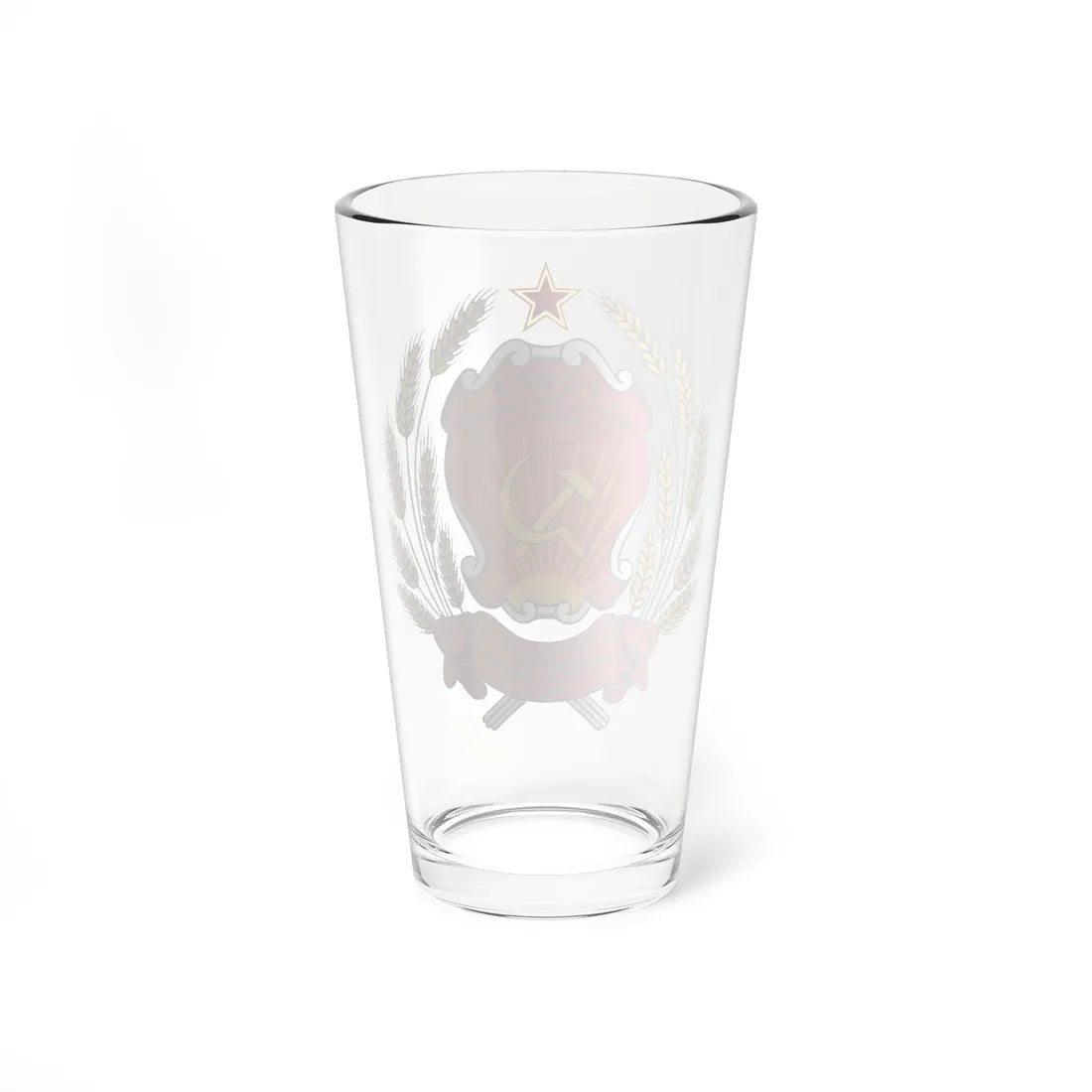 Coat of arms of North Ossetian ASSR (Russia) (Coat of Arms) Pint Glass 16oz - Go Mug Yourself