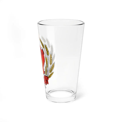 Coat of arms of North Ossetian ASSR (Russia) (Coat of Arms) Pint Glass 16oz - Go Mug Yourself
