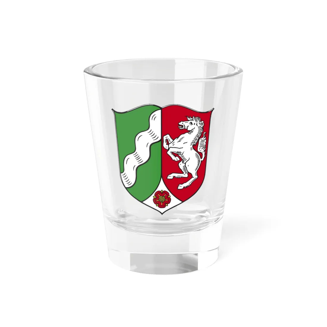 Coat of arms of North Rhine-Westphalia (Germany) (Coat of Arms) Shot Glass 1.5oz - Go Mug Yourself