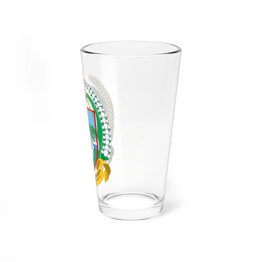 Coat of arms of North Sumatra (Indonesia) (Coat of Arms) Pint Glass 16oz - Go Mug Yourself