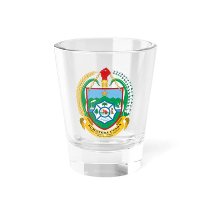 Coat of arms of North Sumatra (Indonesia) (Coat of Arms) Shot Glass 1.5oz 1.5oz - Go Mug Yourself