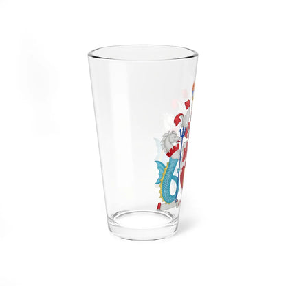 Coat of Arms of Northumbria University (United Kingdom) (Coat of Arms) Pint Glass 16oz - Go Mug Yourself