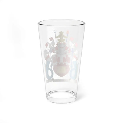Coat of Arms of Northumbria University (United Kingdom) (Coat of Arms) Pint Glass 16oz - Go Mug Yourself