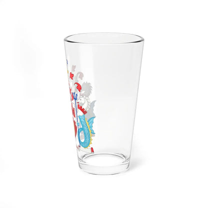 Coat of Arms of Northumbria University (United Kingdom) (Coat of Arms) Pint Glass 16oz - Go Mug Yourself